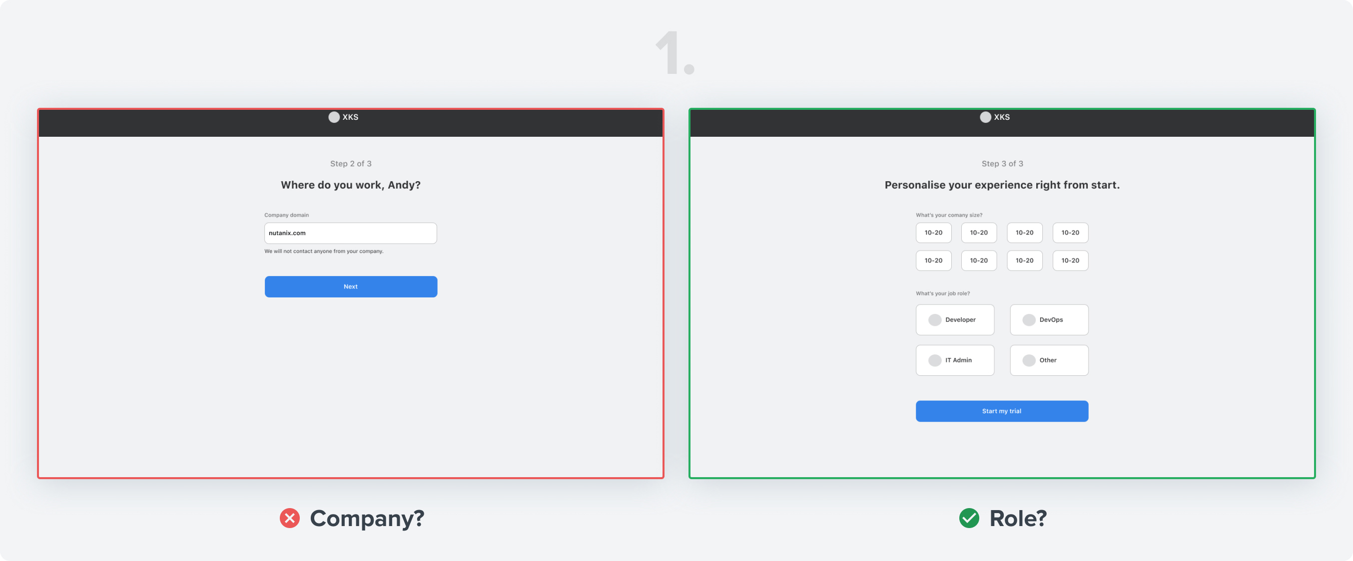 Onboarding options